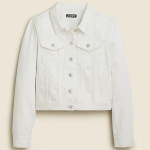 5  ⭐️ J.Crew New Classic denim jacket in white